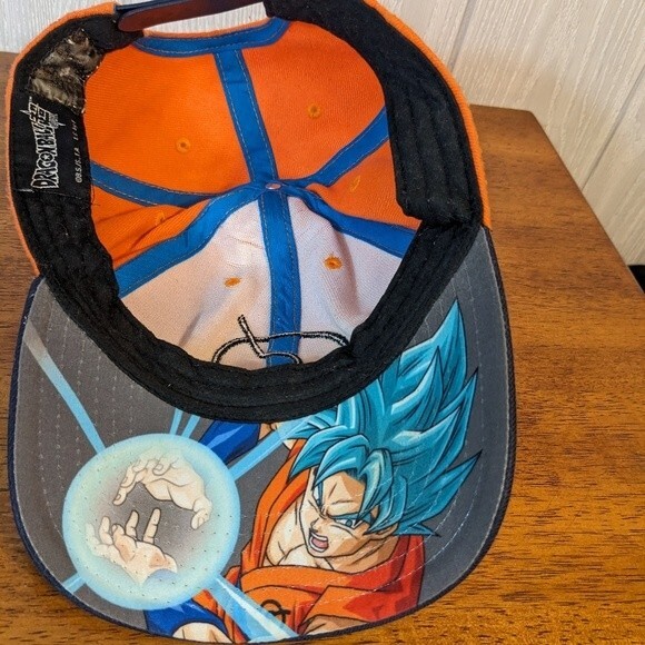 Dragon Ball Z Super Whis Training Symbol Snapback Hat Orange EUC OSM - Picture 8 of 9